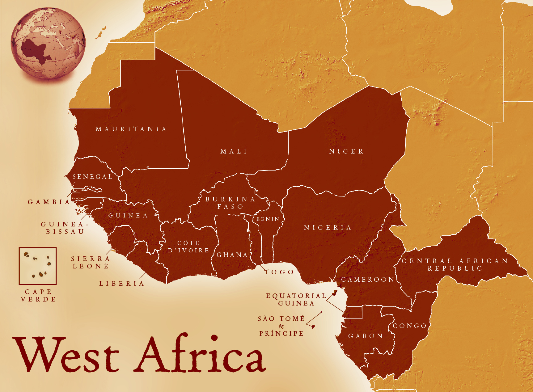 “Map of West Africa” CC BY.