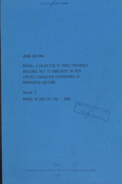 Front cover of publication