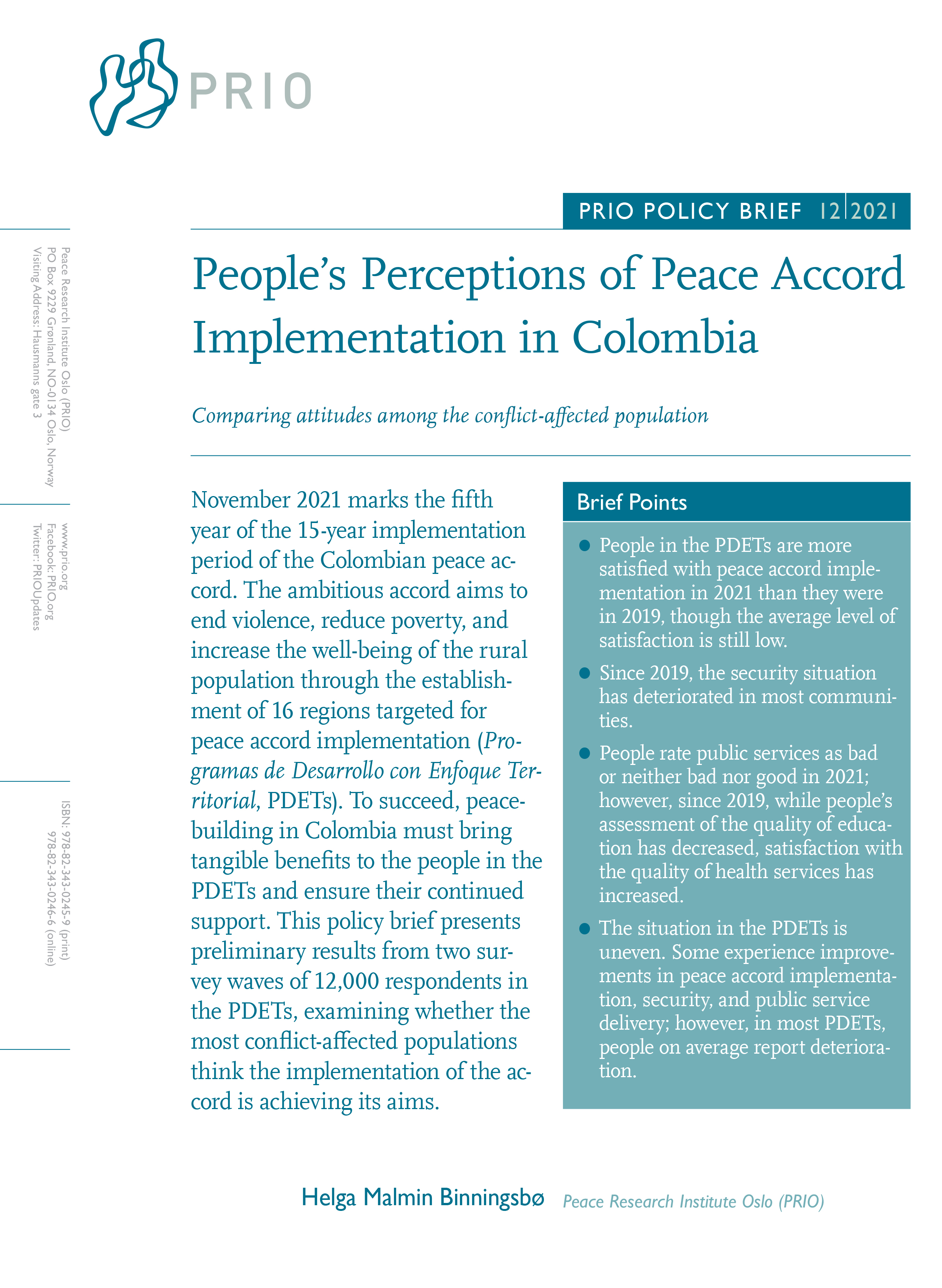 Front cover of publication