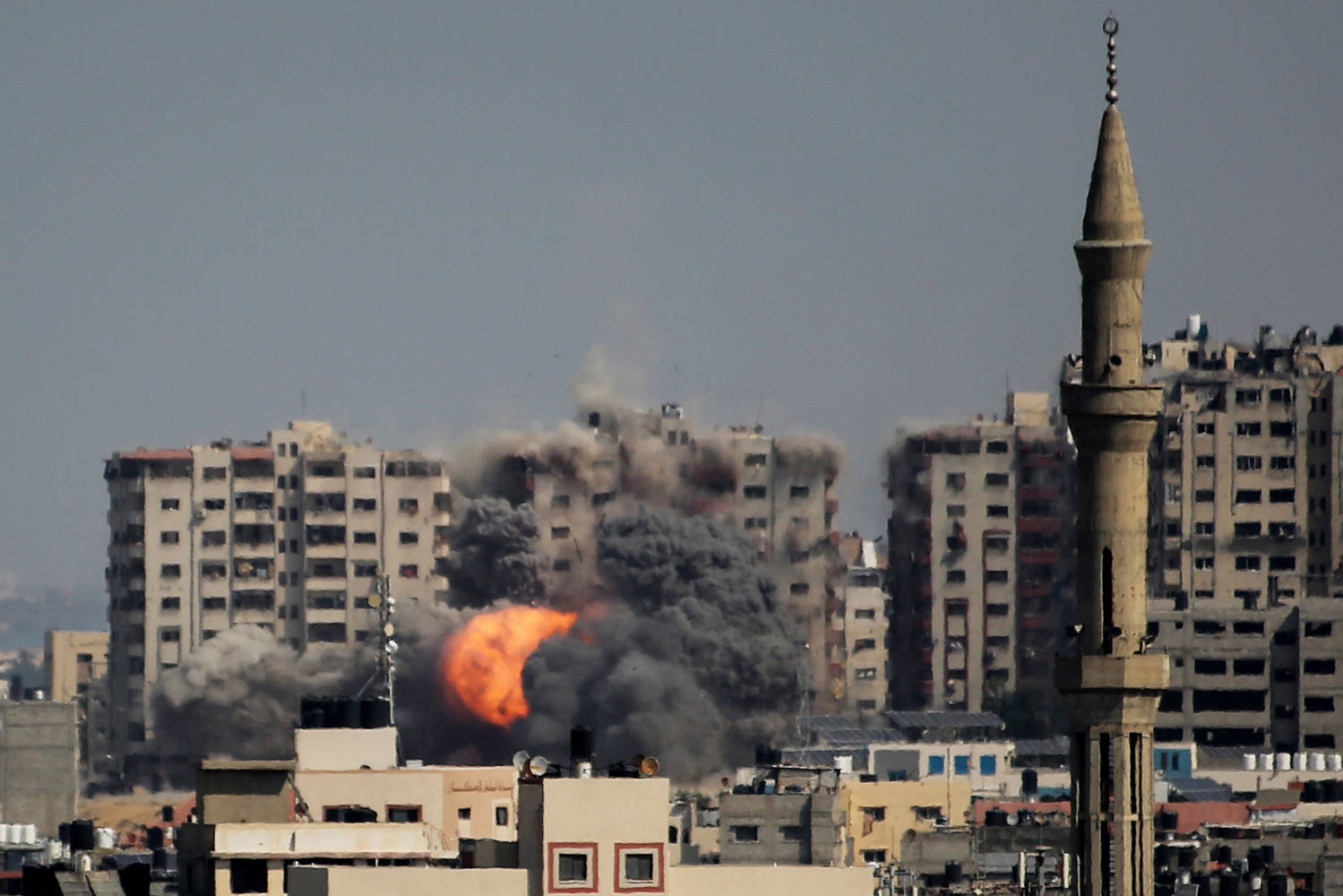 Gaza comes under sustained bombardment by Israel after Hamas attacks. Photo: Ahmad Hasaballah/Getty Images