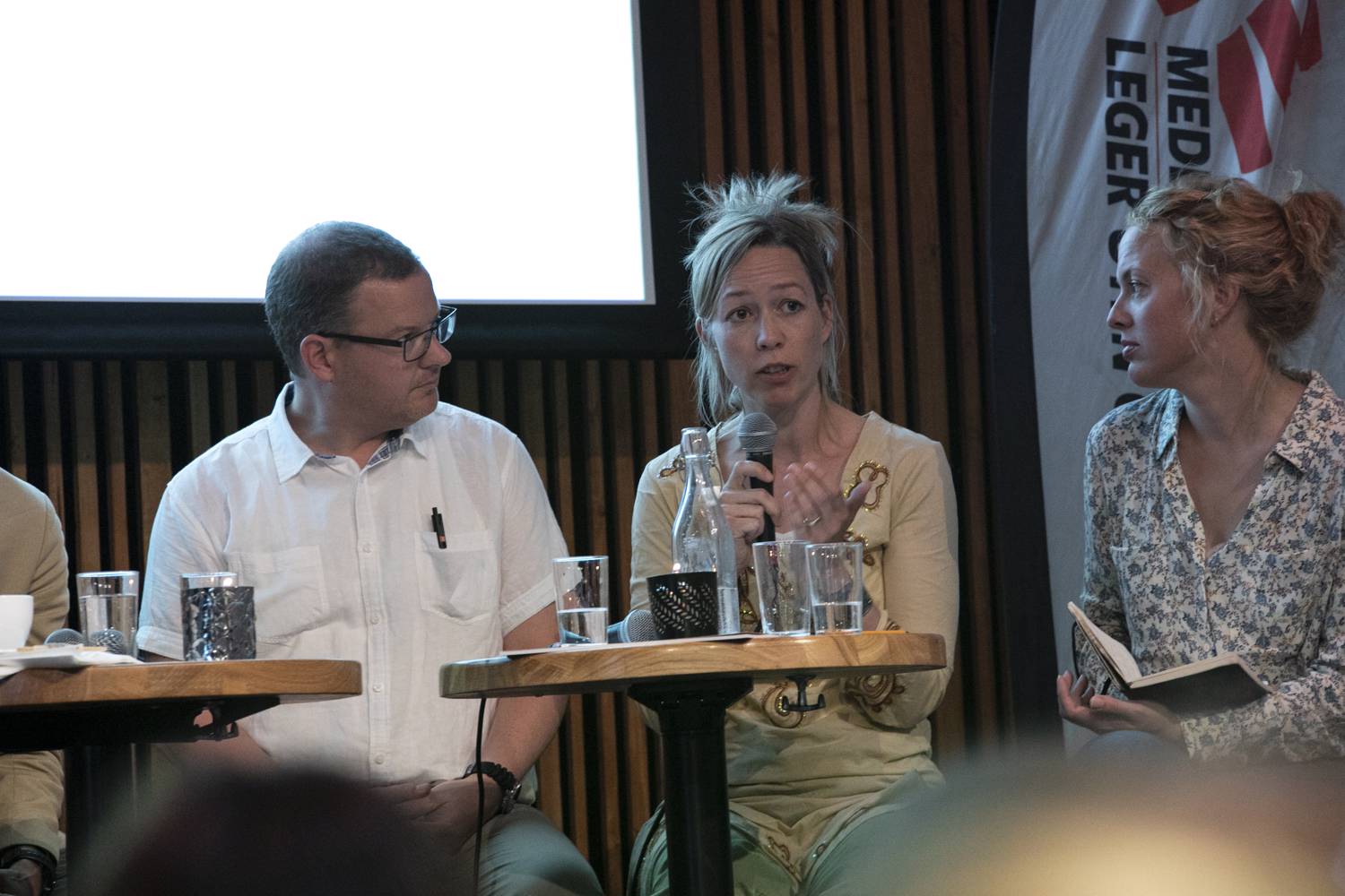 PRIO Research Professor Kristin Bergtora Sandvik at the launch of a new Doctors without Borders report on 4 June 2018. Photo taken at Kulturhuset in Oslo. Photo: Leger uten grenser/Marion Mossing