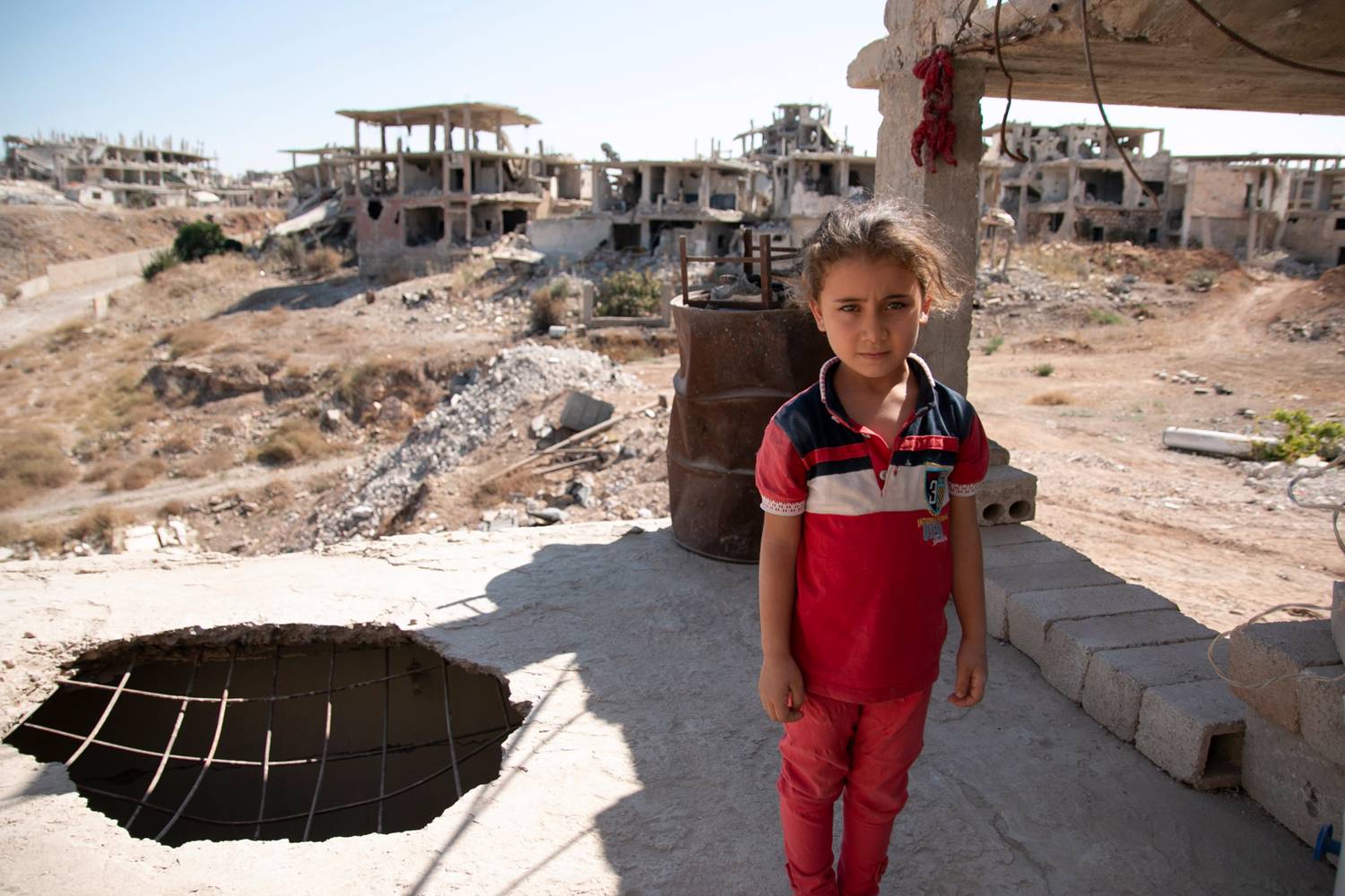 Syrian child. Eivind Sørlie/Røde Kors