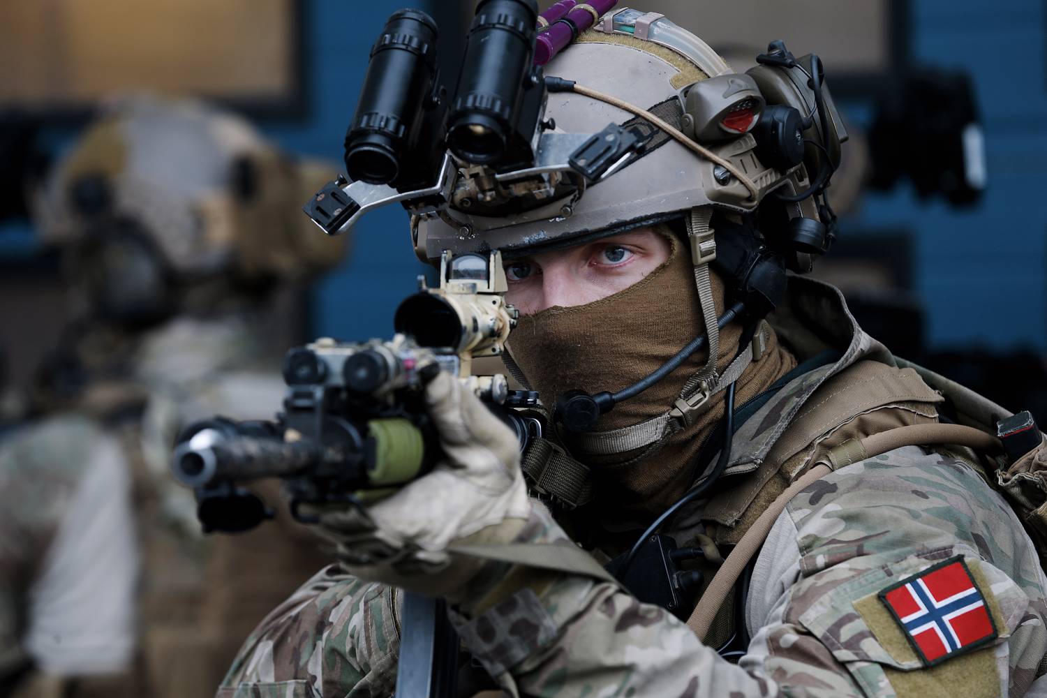 Operator from Norwegian Naval Special Operations Comand (MJK). Torbjørn Kjosvold / Forsvaret